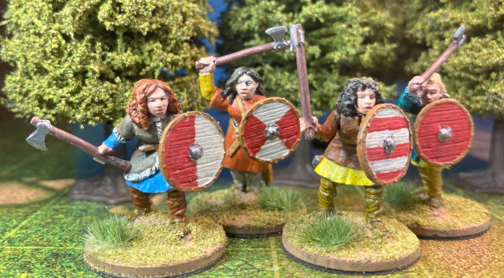 Shieldmaidens with Axes